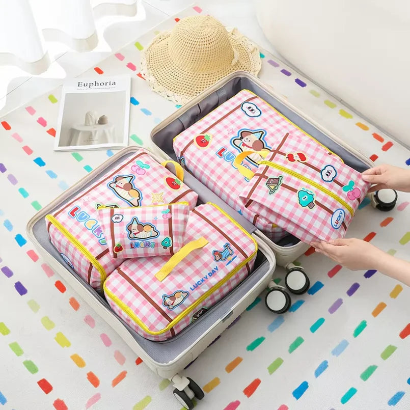 Portable Travel Storage Bag Set — Waterproof Clothing Organizer