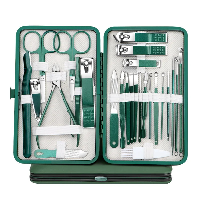 Professional Manicure and Pedicure Set — Complete Nail Care Kit in Portable Case
