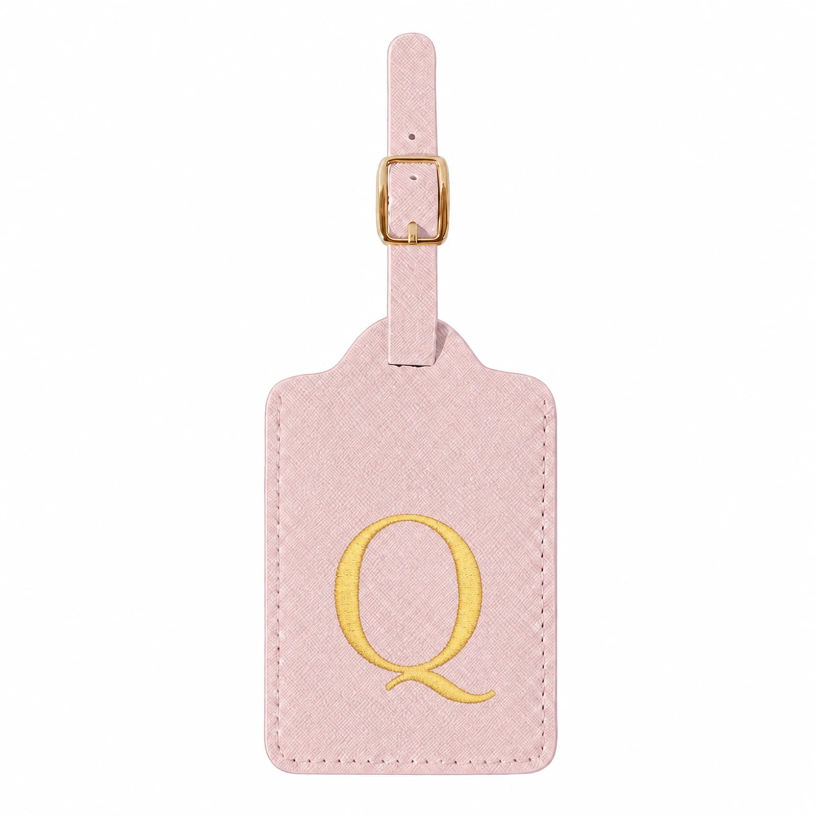 Personalized Alphabet Luggage Tag — Durable PU Leather Travel Accessory