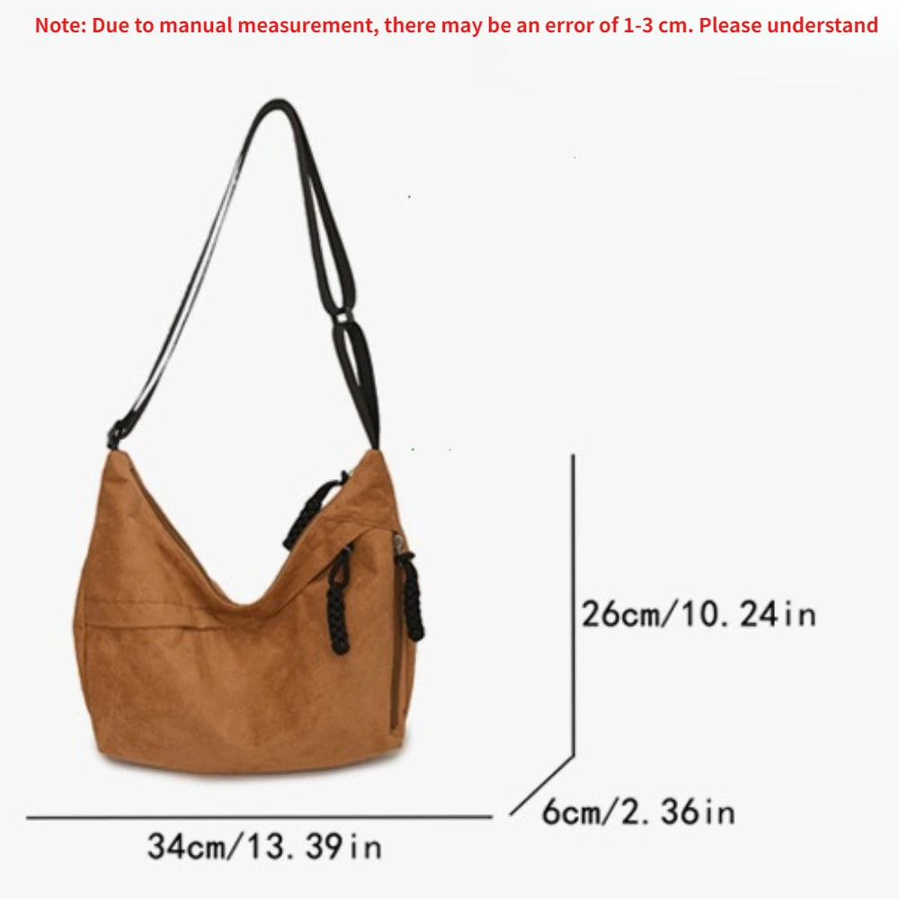 macroupta Retro Hobo Bag — Large Capacity Minimalist Shoulder Bag