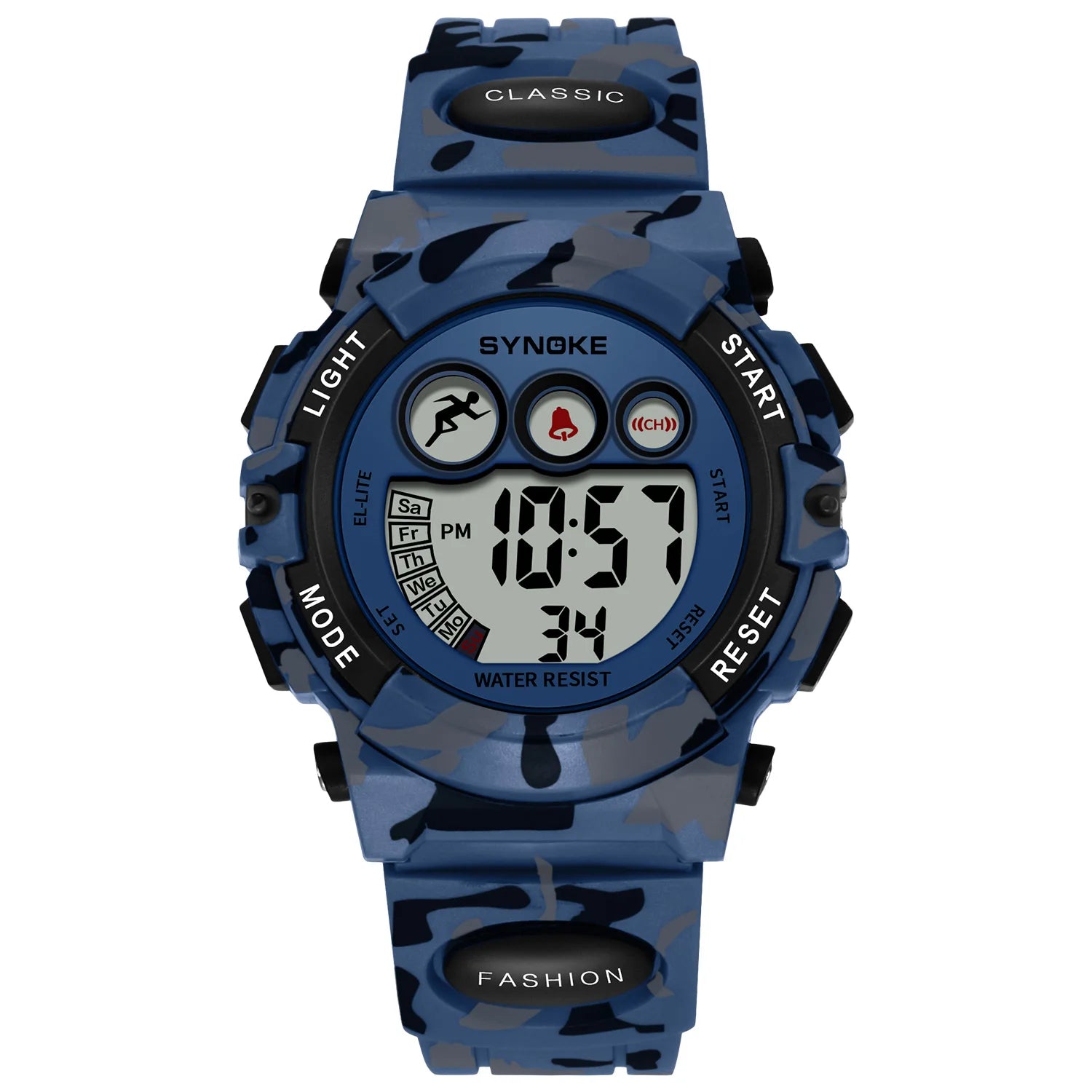 SYNOKE Digital Kids Watch — Waterproof Sport Wristwatch with LED Light