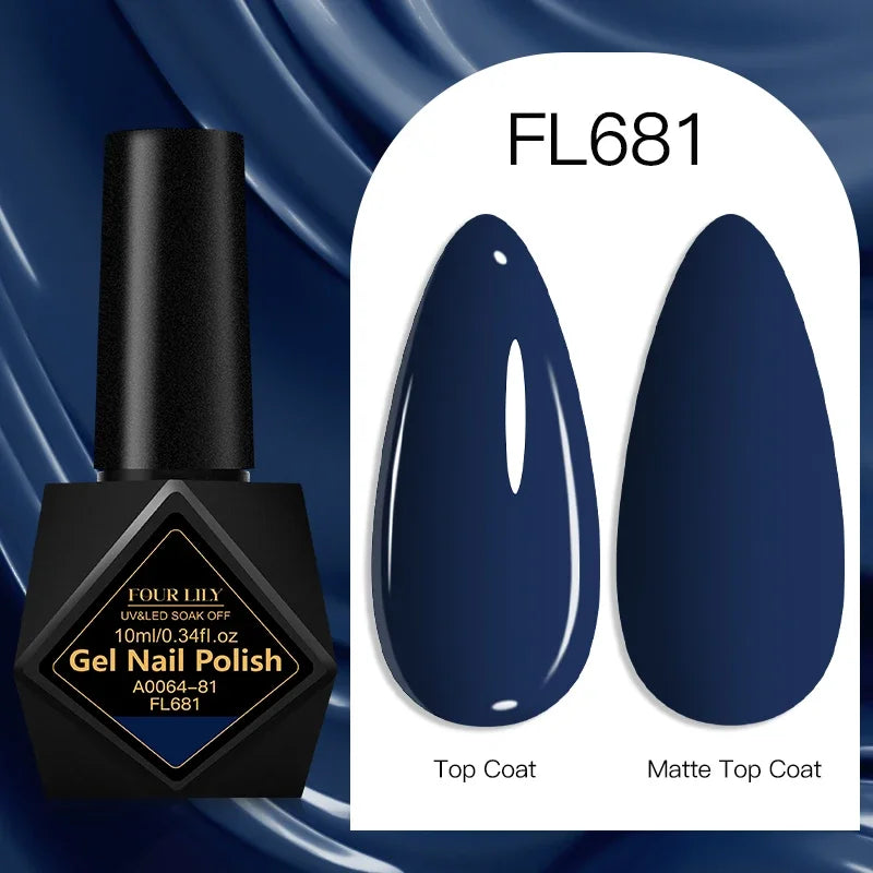 Four Lily Gel Nail Polish — Long Lasting Semi-Permanent Manicure Set