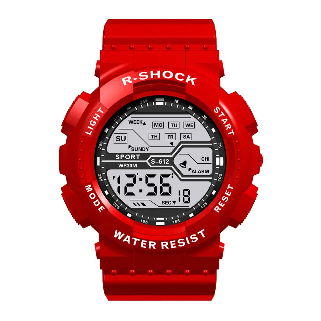 YIKAZE Men's Digital Sports Watch — Waterproof LED Military Wristwatch