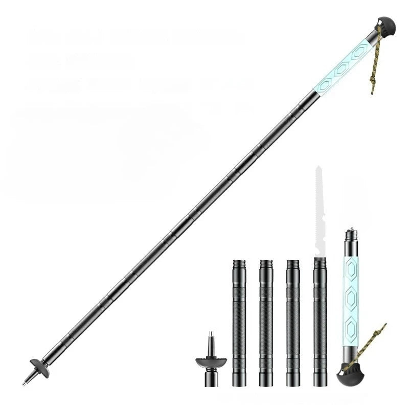 MDNG Foldable Luminous Walking Stick — Lightweight Aluminum Hiking Pole