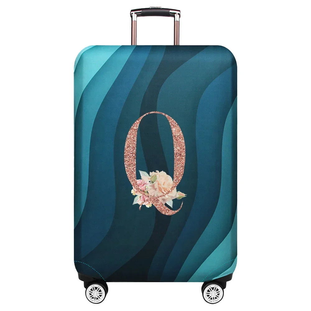 Stretch Luggage Protector Cover — Decorative Suitcase Guard for Travel