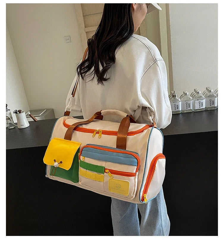 Large Capacity Travel Duffle Bag — Multi-Pocket Gym & Weekend Bag