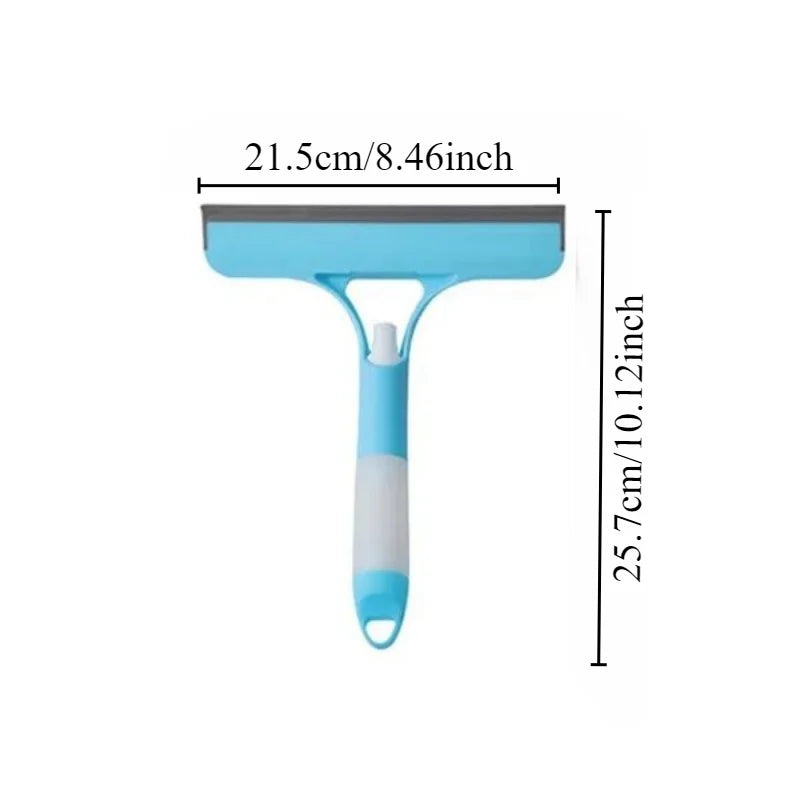 Multi-Function Glass Squeegee — Built-in Spray Bottle for Easy Cleaning