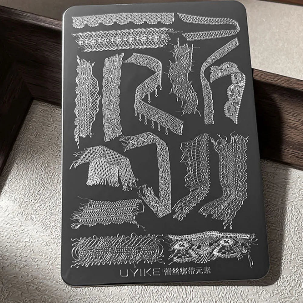 Stainless Steel Nail Stamping Plates — Precision Pattern Transfer Tool