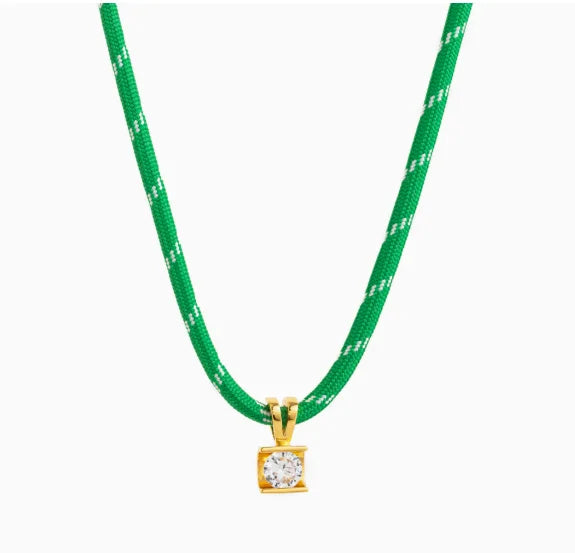doyours Boho Multilayer Rope Chain Necklace — Gold Plated Zircon Pendant Jewelry
