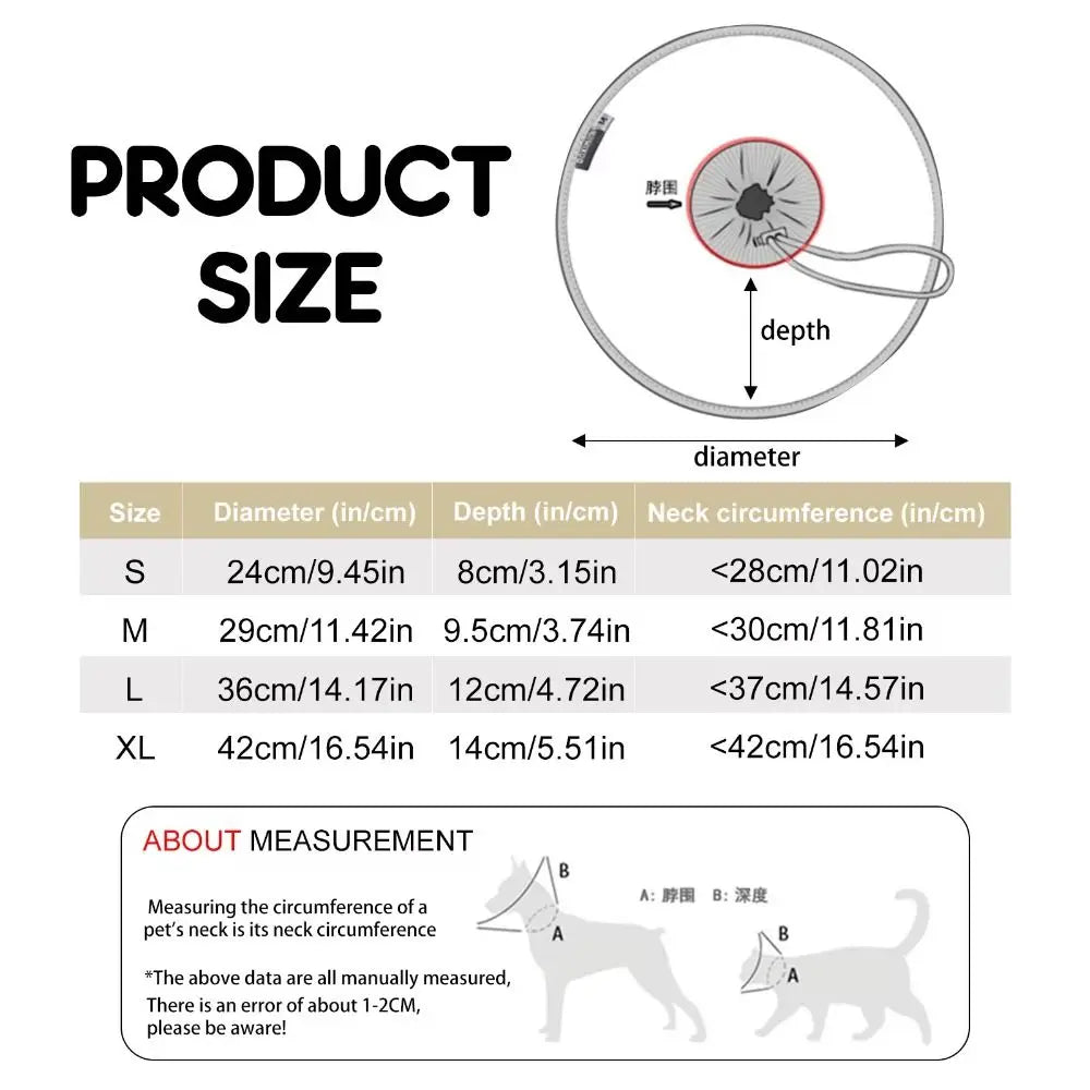 Waterproof Pet Recovery Collar — Lightweight and Breathable Neck Cone