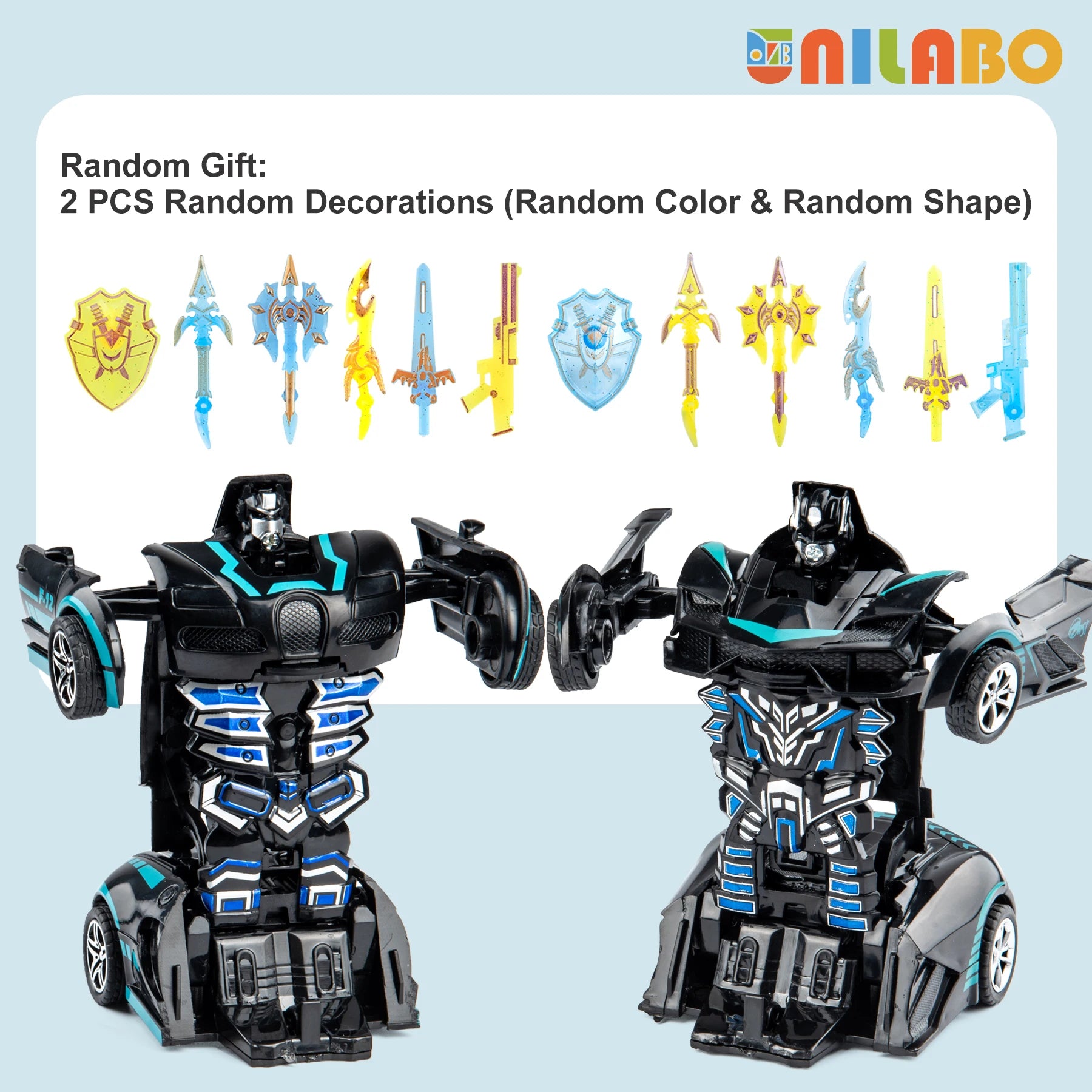 Transformable Robot Sports Car Toy — Diecast Model Vehicle for Kids