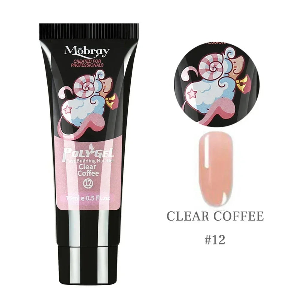 Poly Nail Gel Extension Set — Quick Building Manicure Kit