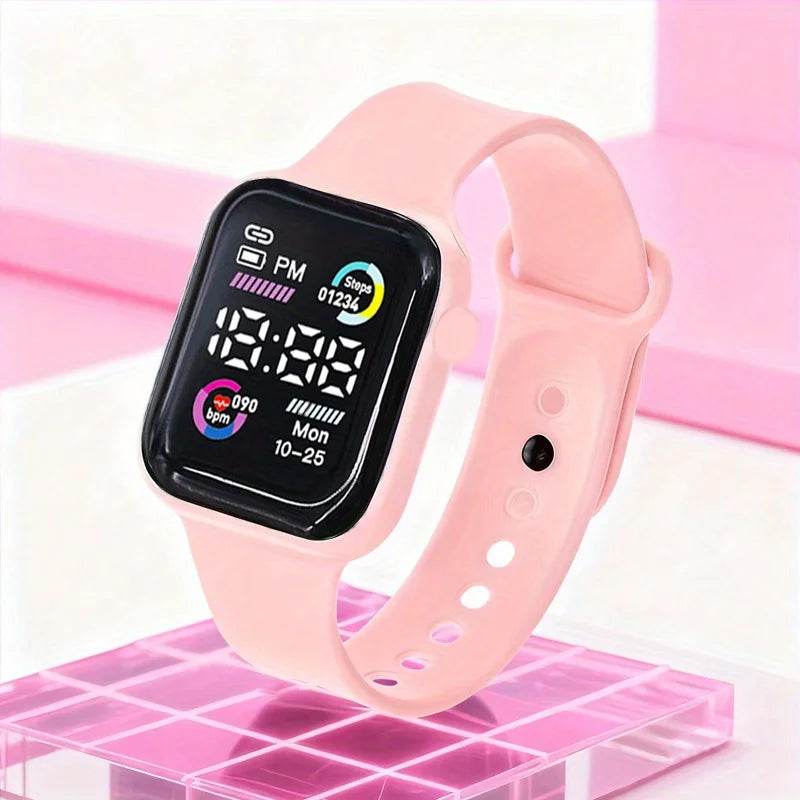 Fashionable Electronic Watch & Jewelry Set — 6-Piece Accessory Kit