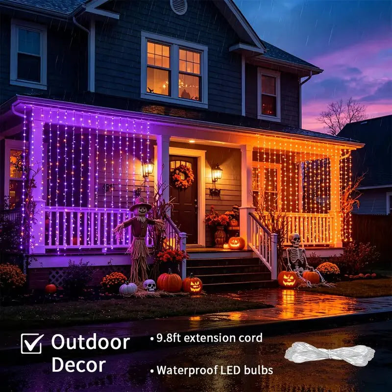 ELEGORRY LED Curtain Fairy String Lights — Smart Music Sync Ambient Decor