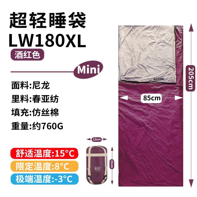 Lightweight Outdoor Sleeping Bag — Compact Design for Spring and Summer Camping