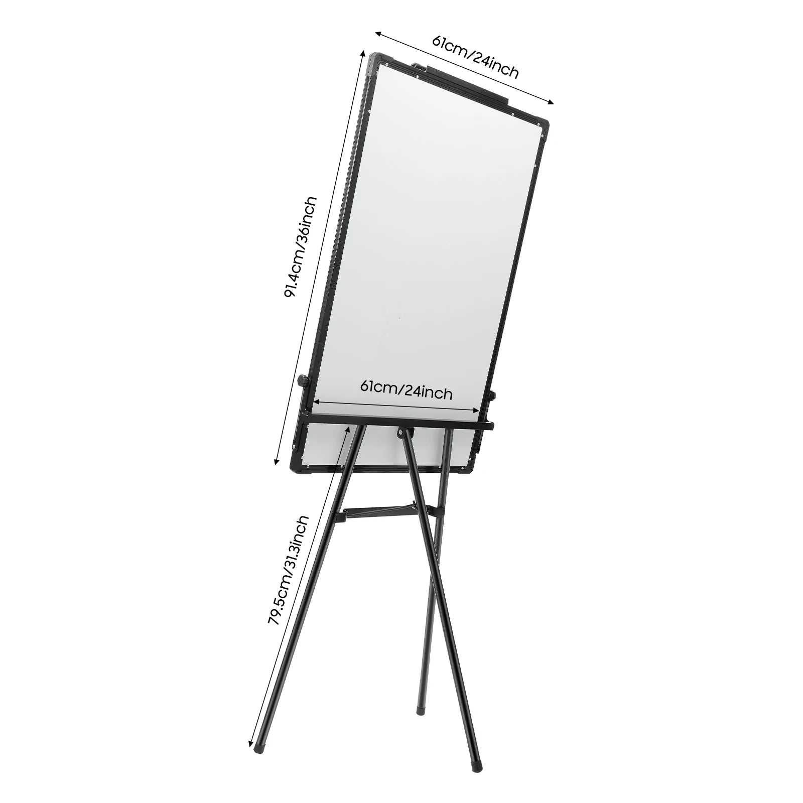 Magnetic Whiteboard with Adjustable Tripod Stand — Dry Erase Easel for Office & School