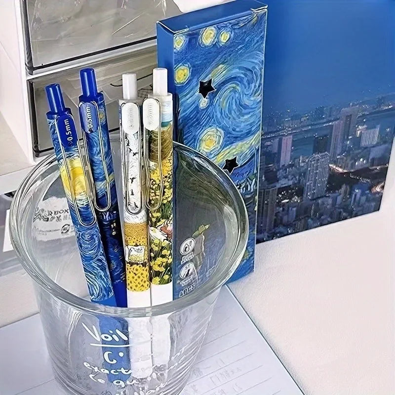 Retractable Gel Pen Set — Smooth Writing for School and Office