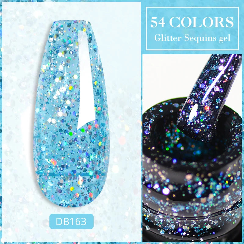 Mtssii Reflective Glitter Gel Nail Polish — Sparkling Holographic Effect