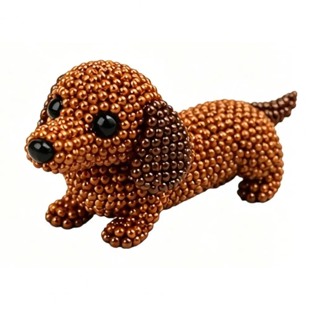 DIY 3D Beaded Animal Craft Kit — Handmade Miniature Art Set for Stress Relief