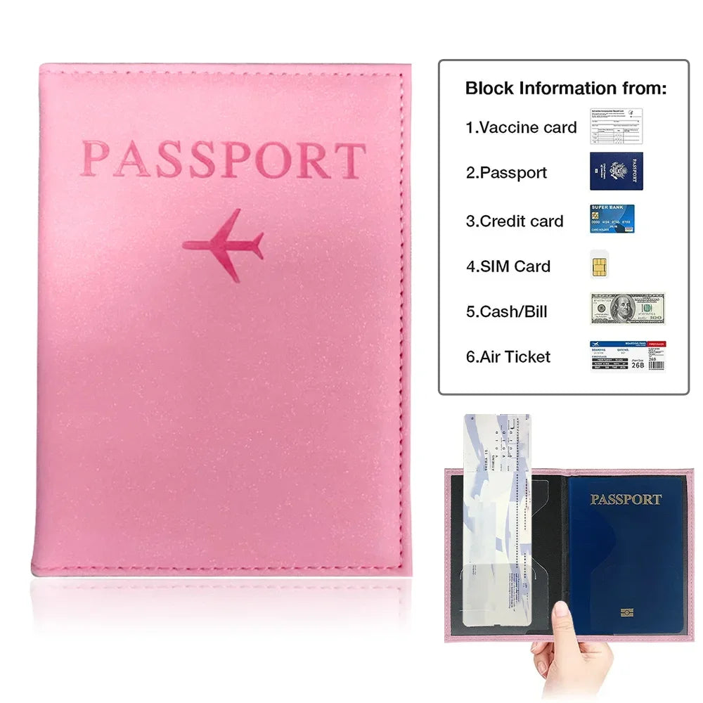 Bear Pattern Passport Cover — Protective PU Leather Travel Holder