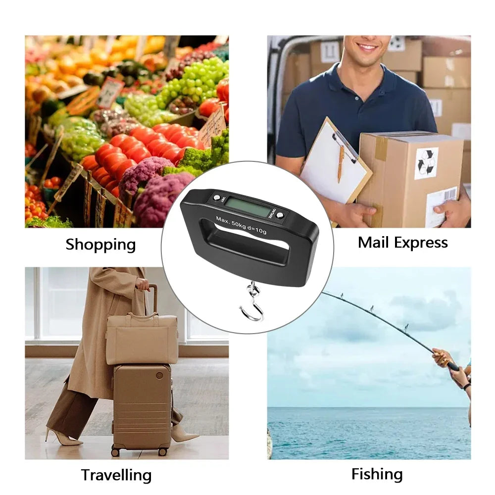 Digital Luggage Scale — Portable Suitcase Weight Checker with Backlight