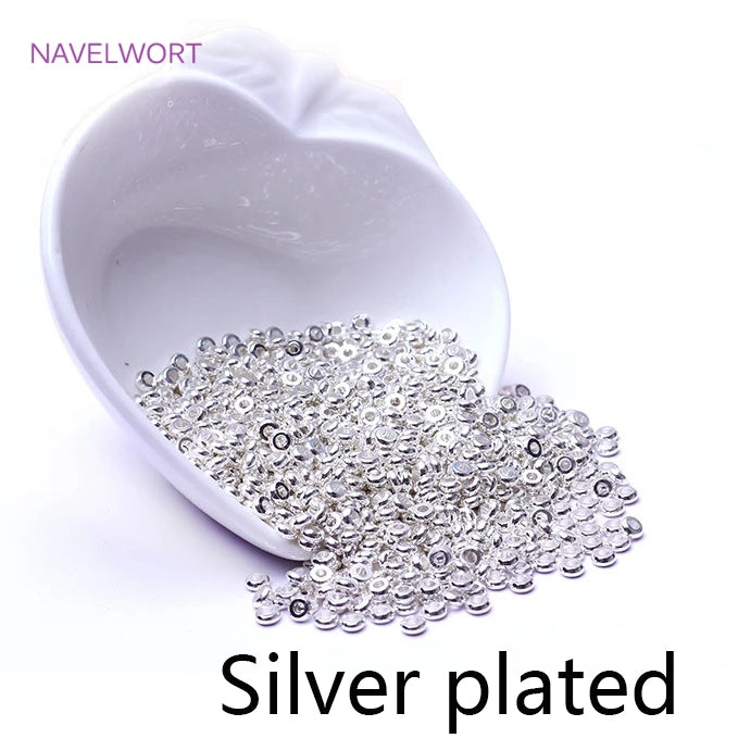 NAVELWORT Gold Plated Spacer Beads — High-Quality Jewelry Making Separators