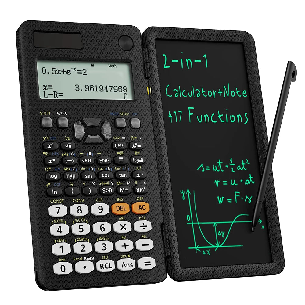 Roatee Scientific Calculator — 4-Line Display with LCD Writing Tablet