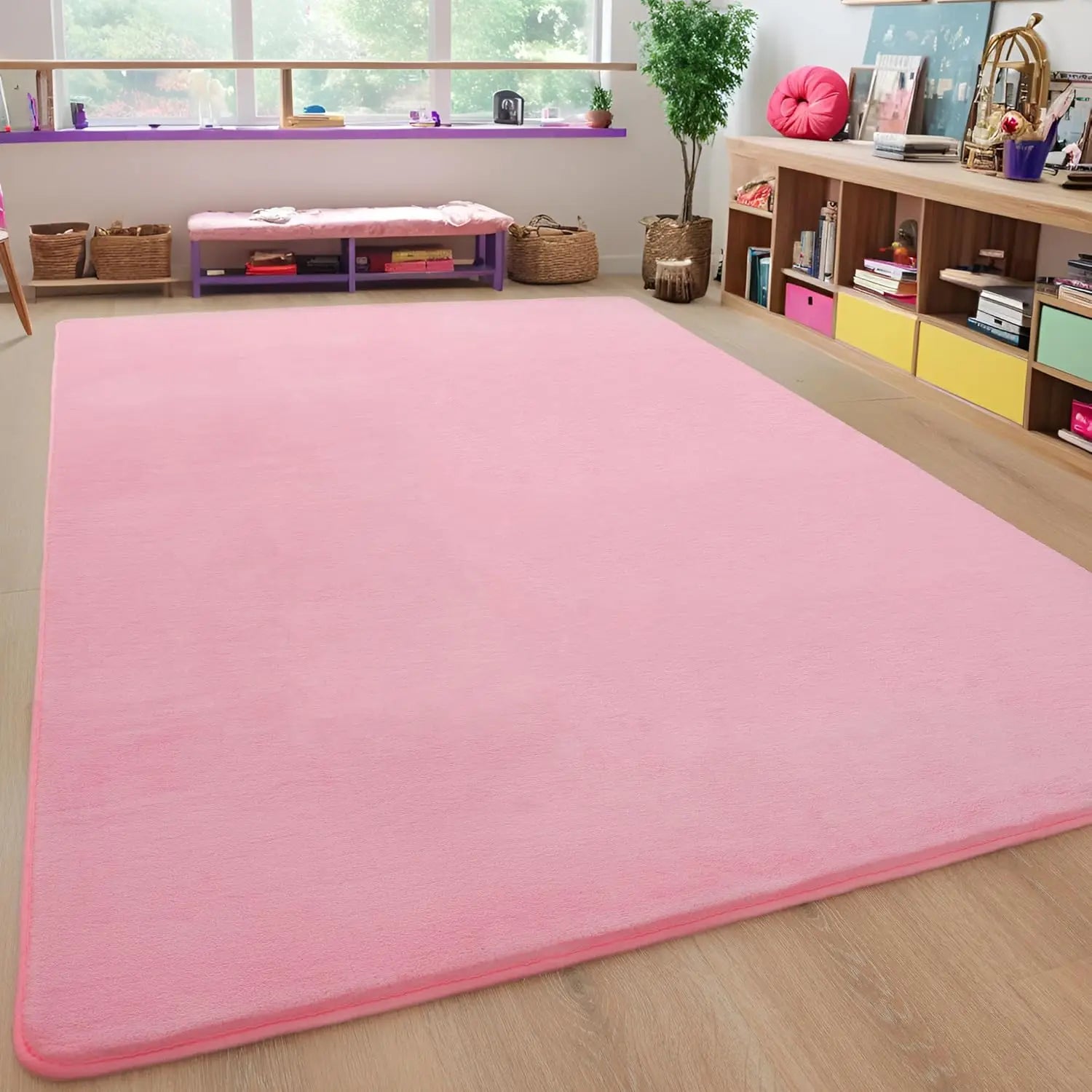 VIKAMA Modern Coral Velvet Carpet — Soft Non-Slip Area Rug for Home Decor