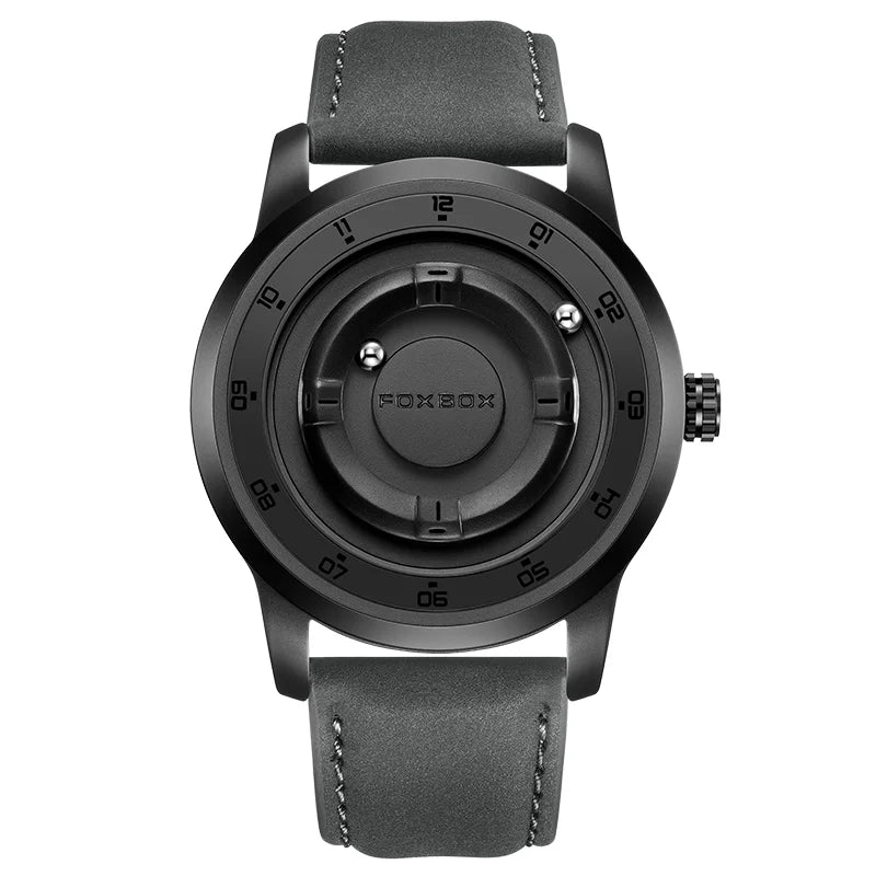 foxbox Planet Design Quartz Watch — Floating Magnetic Pointer Men's Timepiece