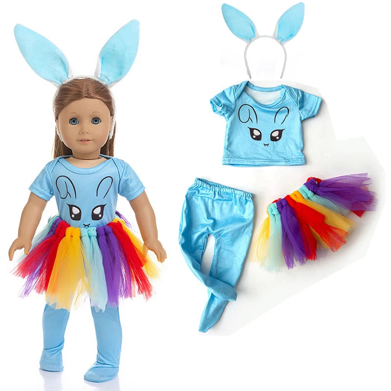Miao Mama ai wawa Winter Doll Coat — Warm Outfit for 18 Inch Dolls