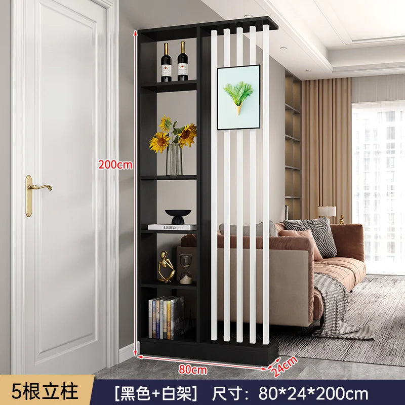 Modern Simple Room Divider — Elegant Wood Entrance Screen & Partition