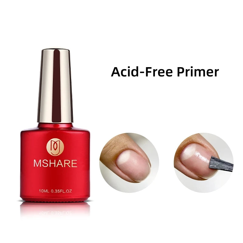 mshare Professional Gel Nail Supplies — Base, Top, and Primer Options