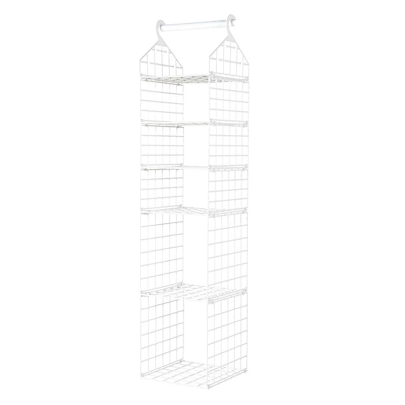 Aihogard Foldable Hanging Closet Organiser — Multi-Tier Wardrobe Storage Basket