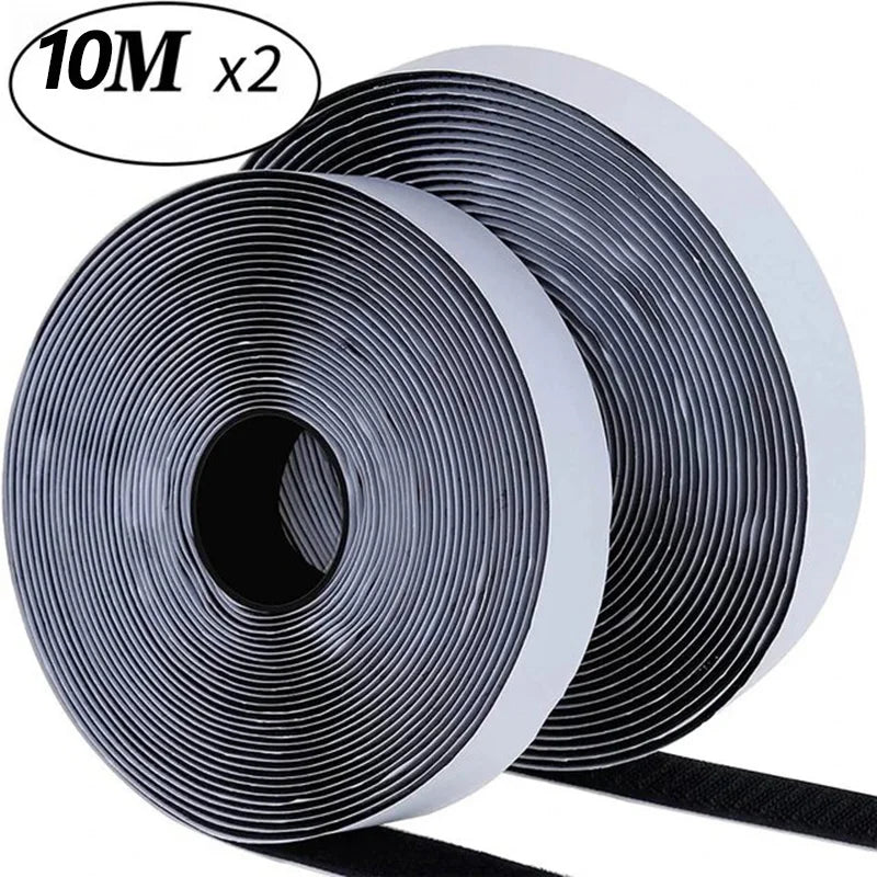 Self-Adhesive Hook and Loop Tape — Extra Strong Double Sided Fastener