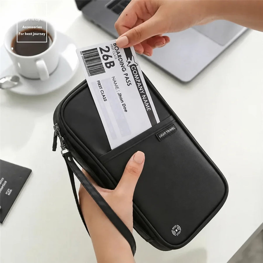 CEXIKA Travel Wallet — Waterproof Passport Organizer & Document Bag