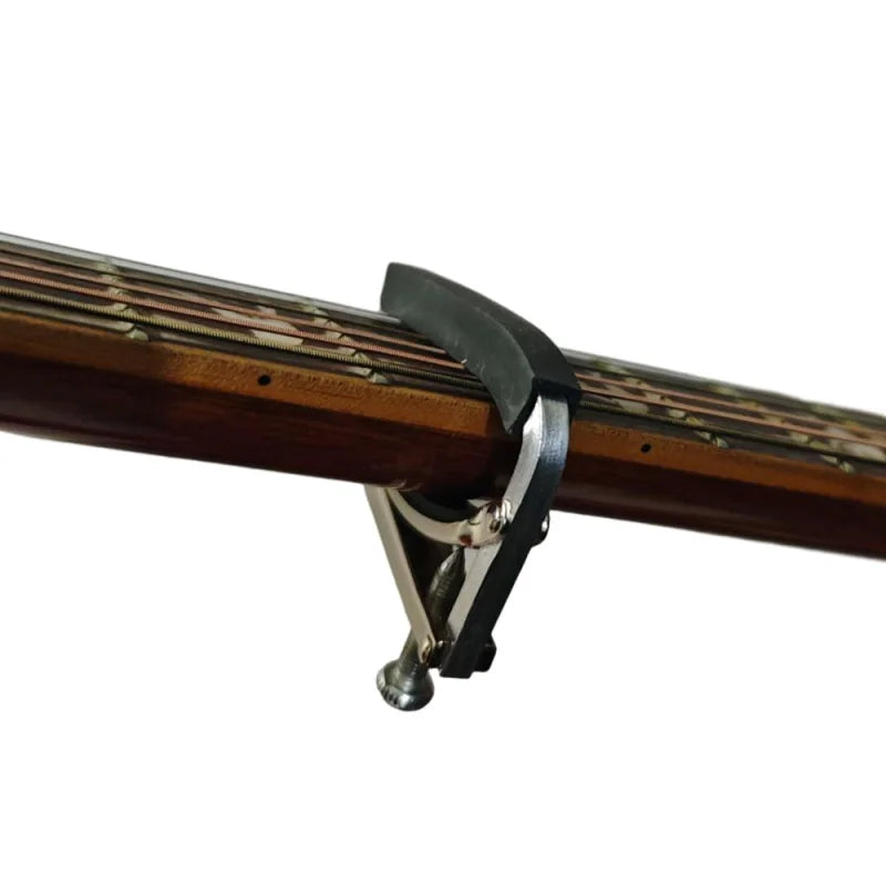 Professional Metal Guitar Capo — Stable Bottom Support with Rubber Padding