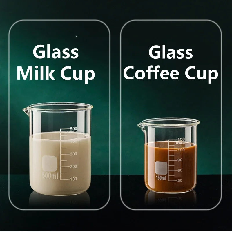 Borosilicate Glass Measuring Cup — Heat-Resistant Graduated Beaker