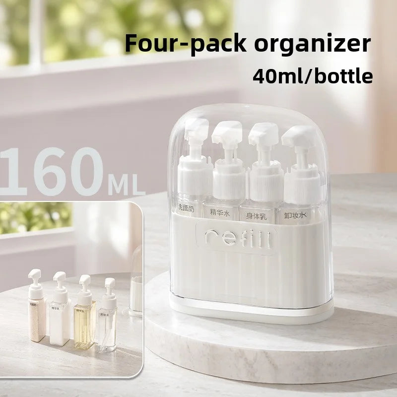 Portable Travel Dispensing Bottle Set — Minimalist Liquid Containers for Trips