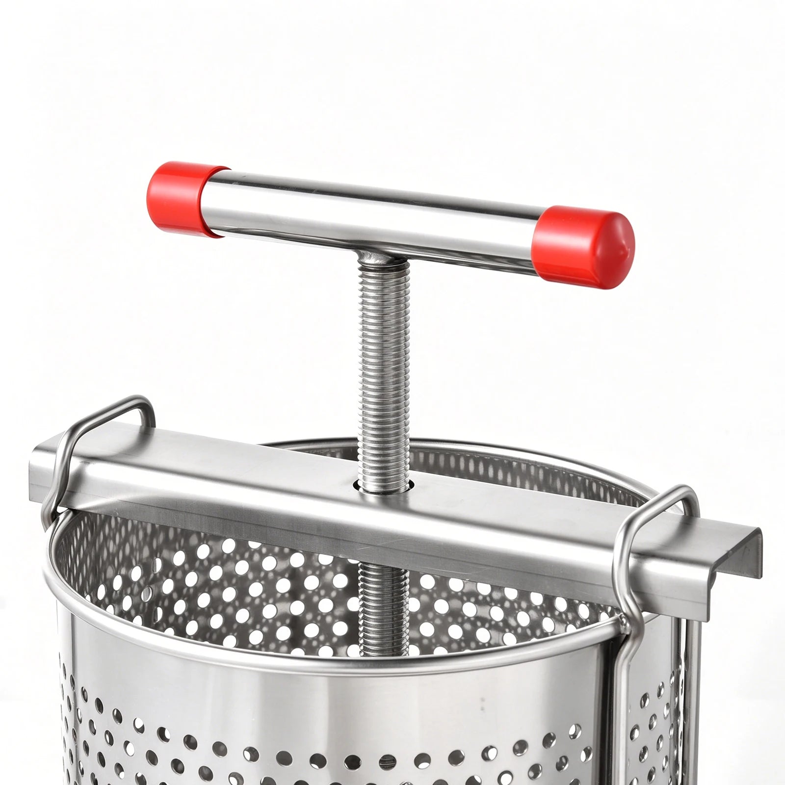 Manual Honey Extractor — Stainless Steel Beeswax Separator & Juice Press