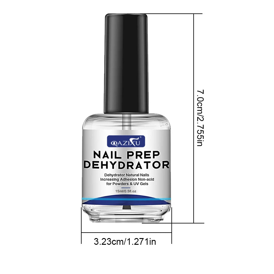 QAZIXU Nail Prep Dehydrator and Acid-Free Primer — Professional Manicure Base