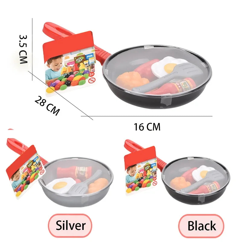 lpcbec Montessori Kitchen Toy Set — 8-Piece Pretend Play Cookware