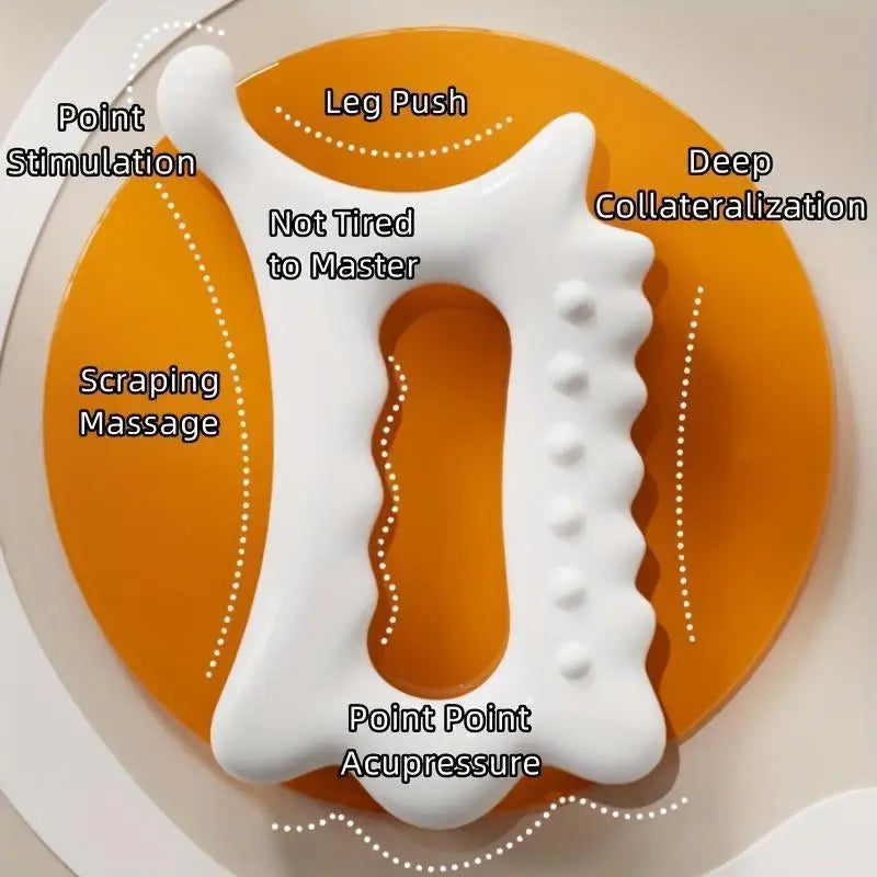 Ergonomic Handheld Gua Sha Board — Versatile Face and Body Massager