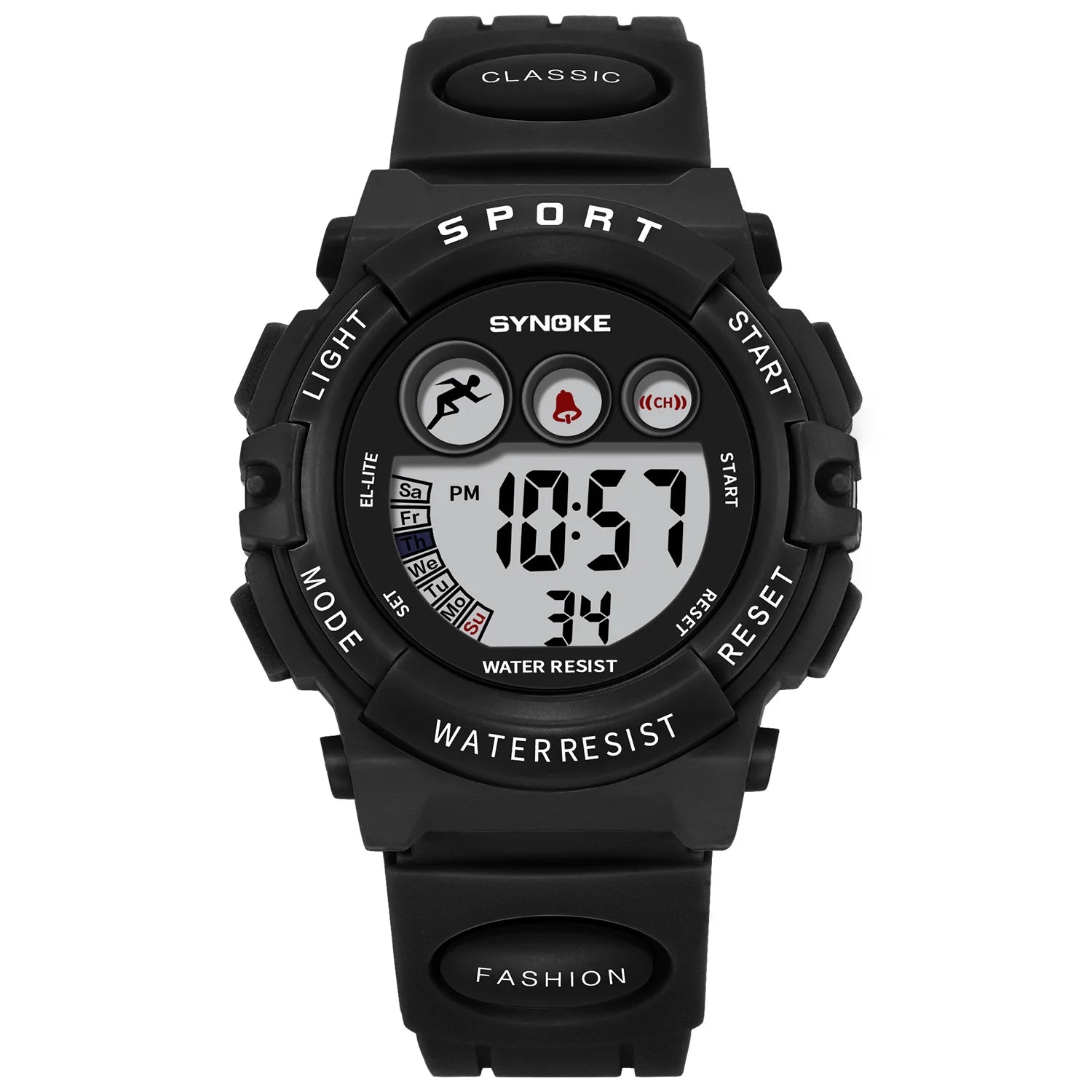 SYNOKE Digital Kids Watch — Waterproof Sport Wristwatch with LED Light