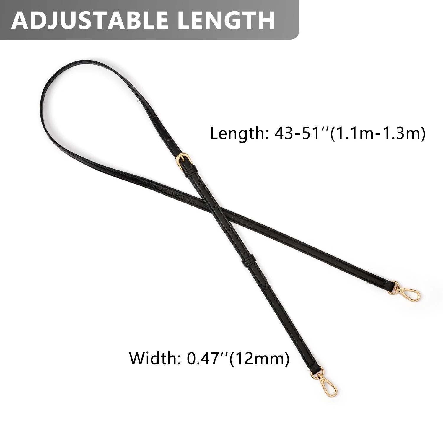 MELORDY Replacement Purse Strap — Versatile Crossbody Bag Strap for Handbags