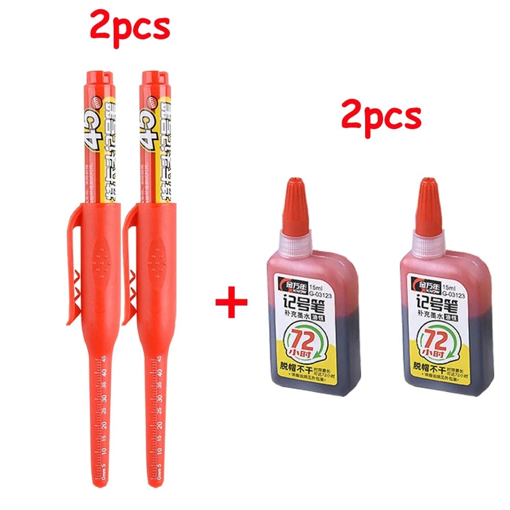 Long Nib Marker Pen — Waterproof For Woodworking