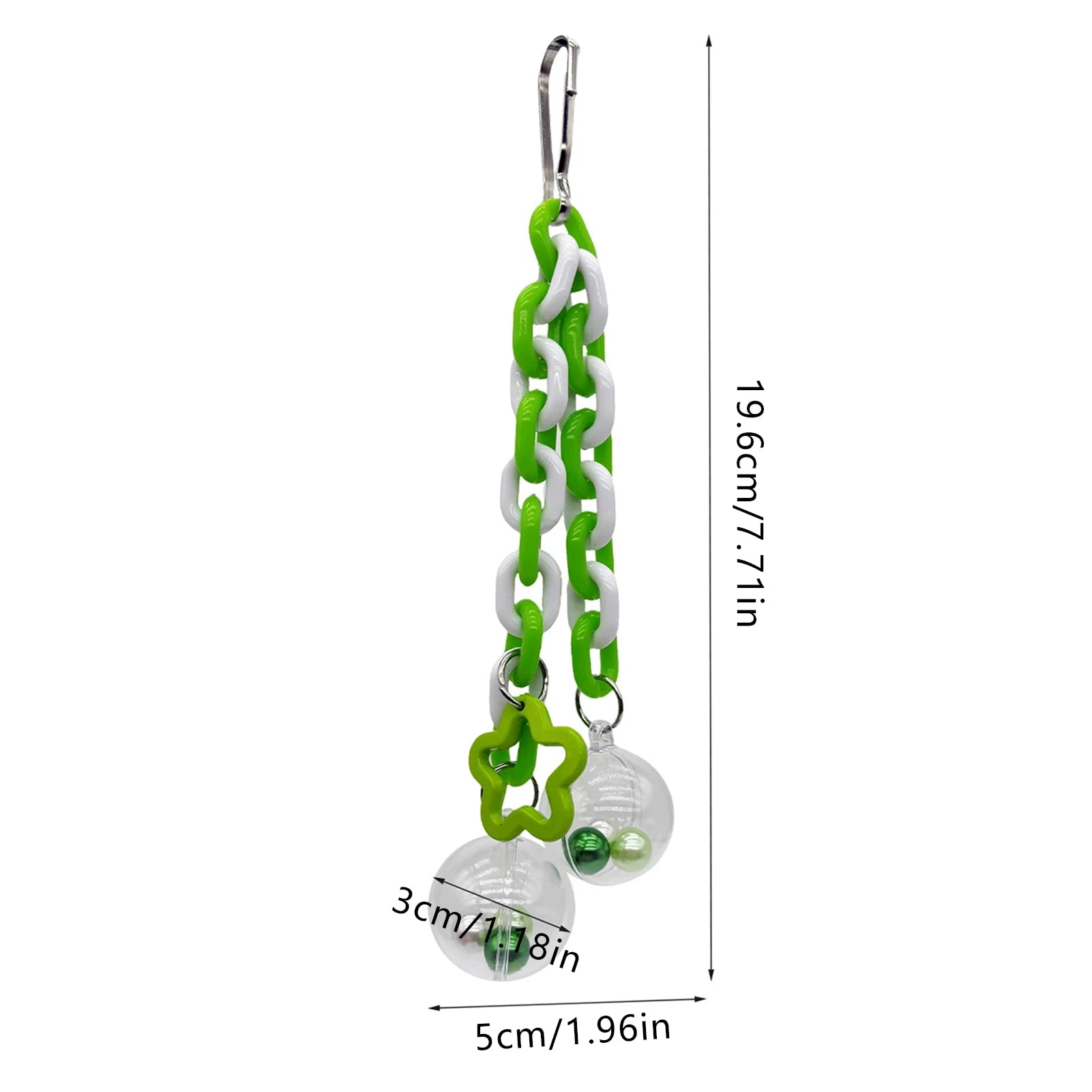 Colorful Bead Hanging Bird Toy — Interactive Climbing & Chewing Accessory