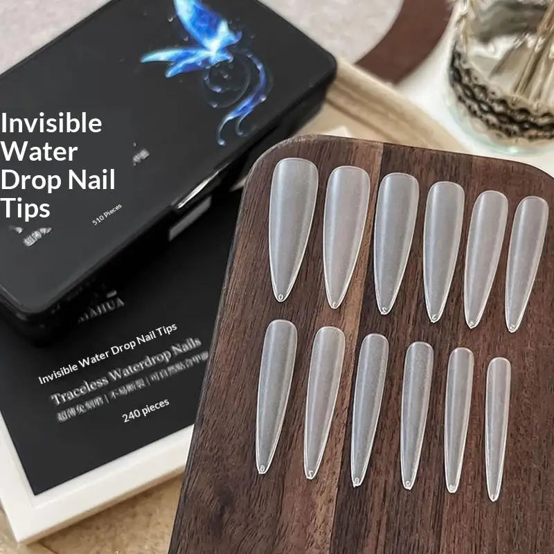 Full Cover Fake Nail Tips — Professional Press On Manicure Set