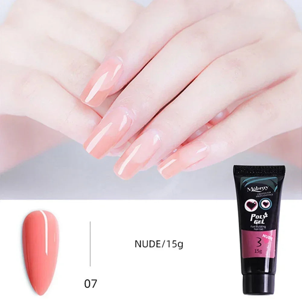 Poly Nail Gel Extension Set — Quick Building Manicure Kit