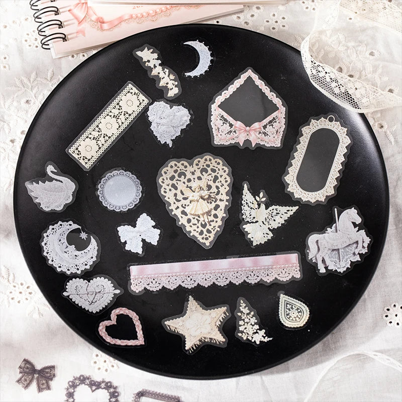 Lace Sticker Book — DIY Scrapbooking Kit