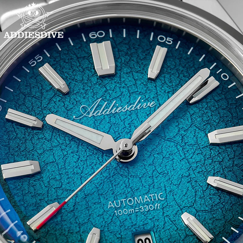 ADDIESDIVE Luxury Automatic Men's Watch — Super Luminous Diver Style